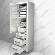 City Auxiliary Vanity - Wall Mount - 20" Wood/Matt White