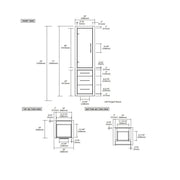 City Auxiliary Vanity - Wall Mount - 20" Wood/Matt White
