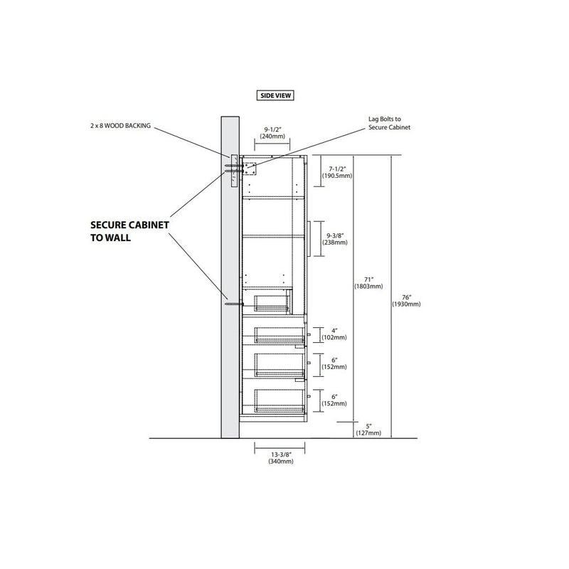 City Auxiliary Vanity - Wall Mount - 20" Wood/Matt White