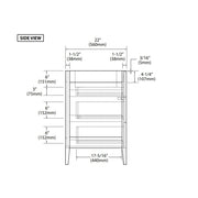 Shaker Vanity - Floor Mount - 60" Quartz/Brandy