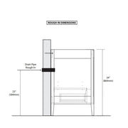Shaker Vanity - Floor Mount - 60" Quartz/Brandy