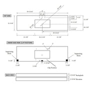 Shaker Vanity - Floor Mount - 60" Quartz/Brandy