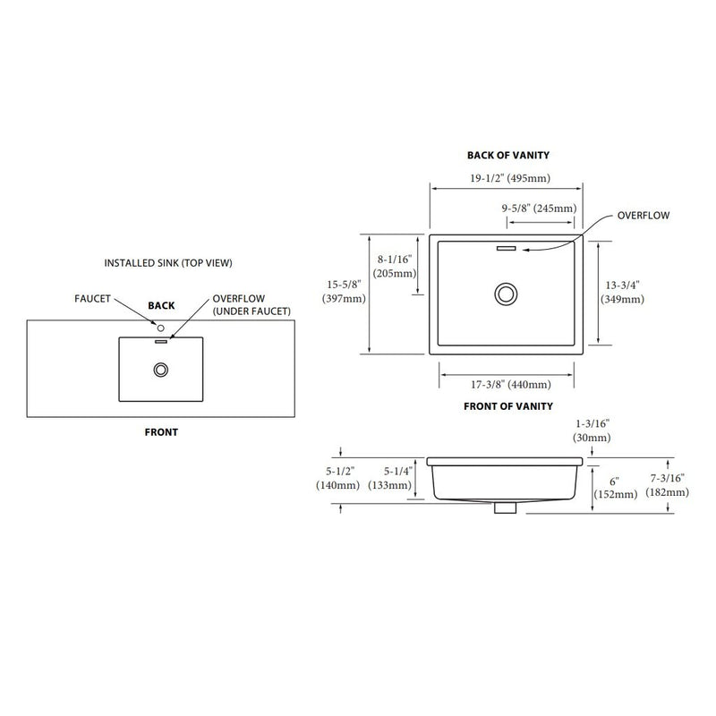 Shaker Vanity - Floor Mount - 60" Quartz/Brandy
