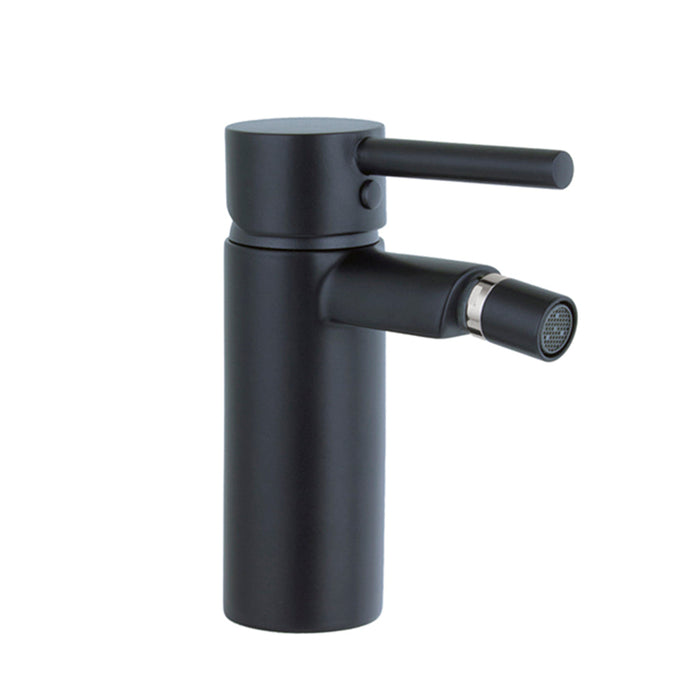 Minima Bidet Faucet - Single Hole - 6" Brass/Matt Black
