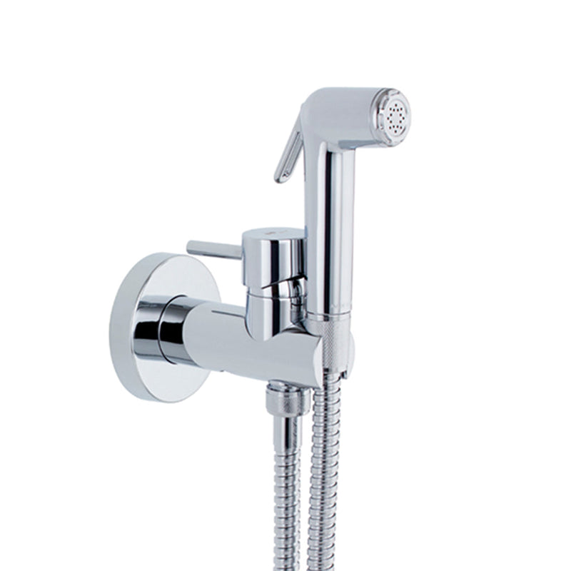 Minima Bidet Shower - Wall Mount - 7" Brass/Polished Chrome