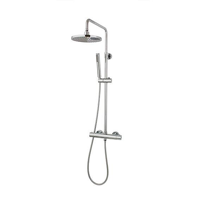 Smart Thermostatic Shower Column - Wall Mount - 9" Brass/Polished Chrome - Last Unit Special Offer