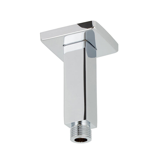 Cubic Shower Arm - Ceiling Mount - 4" Brass/Polished Chrome