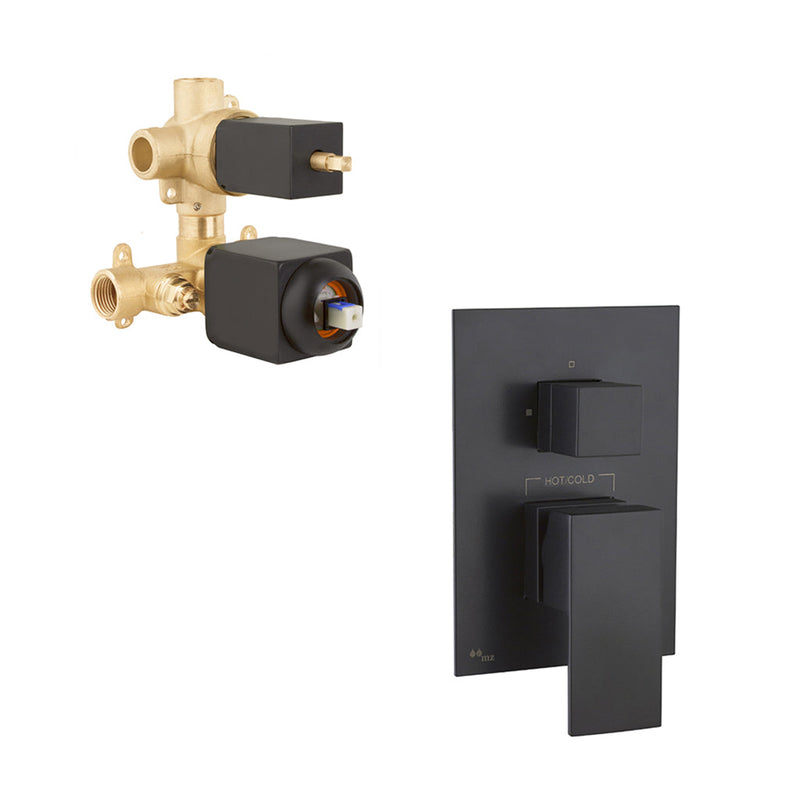 Cubic 2 Way Presostatic Shower Mixer - Wall Mount - 5" (Final Sale)
