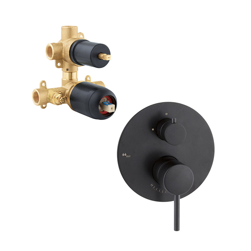 Minima 2 Way Presostatic Shower Mixer - Wall Mount - 7"