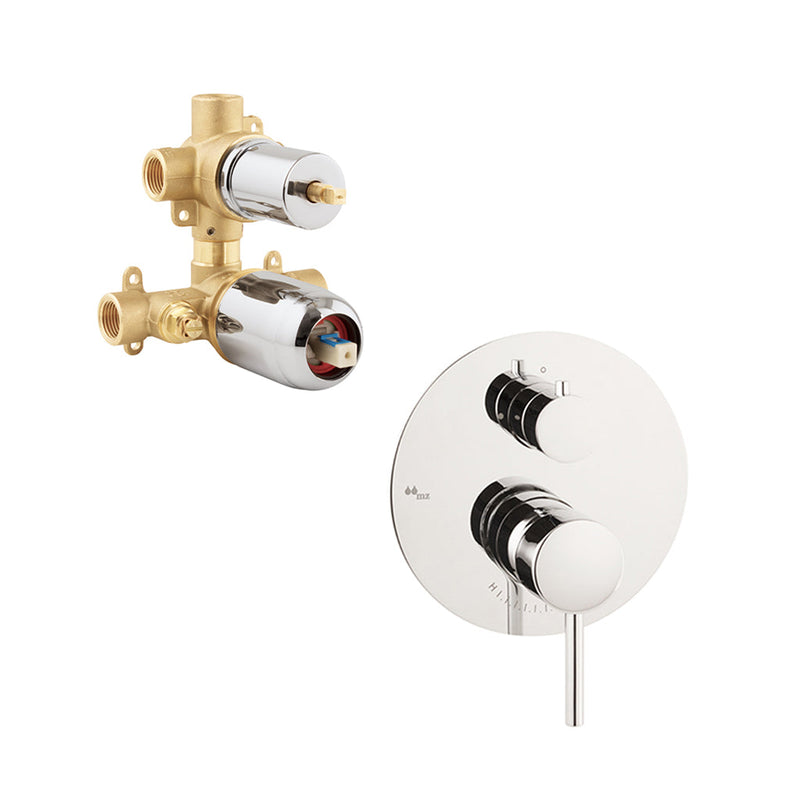 Minima 2 Way Presostatic Shower Mixer - Wall Mount - 7"