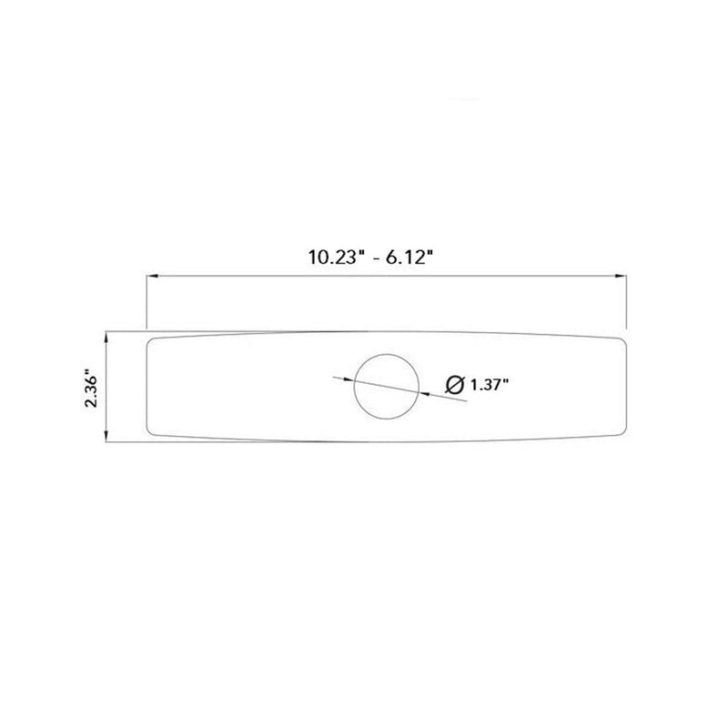 Sink Complements Sink Plate - Single Hole - Stainless Steel/Polished Stainless Steel (Final Sale)