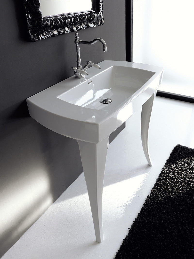 Jazz Console Bathroom Sink - Wall Mount - 36" Porcelain/White - Last Unit Special Offer