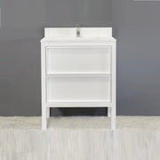 Lextown 30" Vanity - Floor Mount - 30" Wood/White