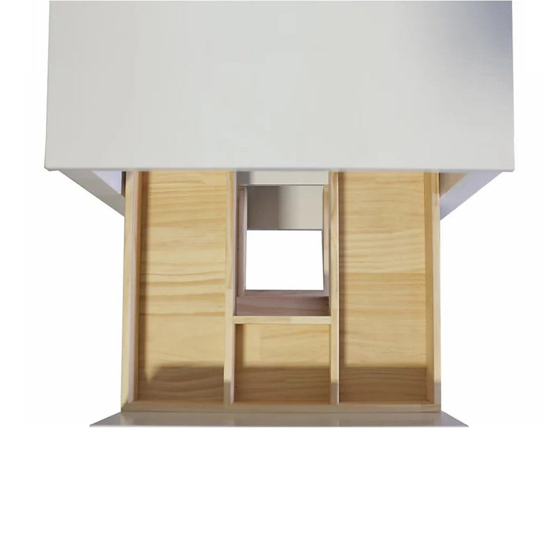 Lexington 2 Drawers Bathroom Vanity with Quartz Sink - Floor Mount - 30" Wood/White