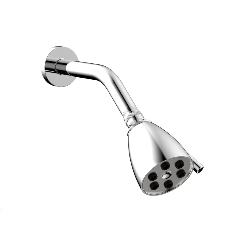 Basic Shower Head - Wall Mount - 10" Brass/Polished Chrome