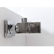 Cubic Angle Stop Valve - Wall Mount - 3" Brass/Polished Chrome