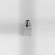 Cubic Angle Stop Valve - Wall Mount - 3" Brass/Polished Chrome