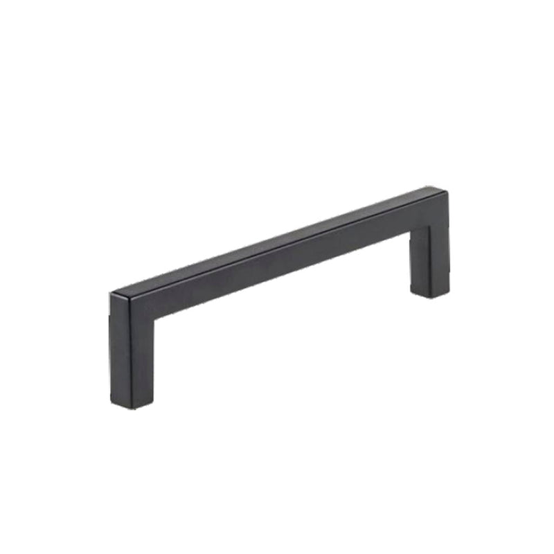 Aluminum Cabinet Pull Handle - Cabinet Mount - 6" Brass/Matt Black