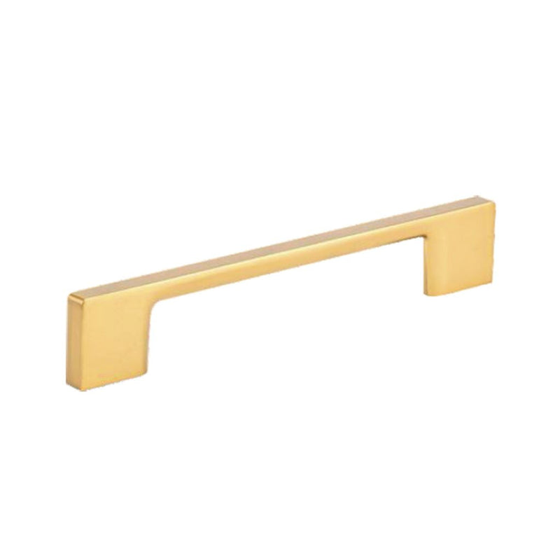 Zamak Cabinet Pull Handle - Cabinet Mount - 9" Brass/Brushed Gold