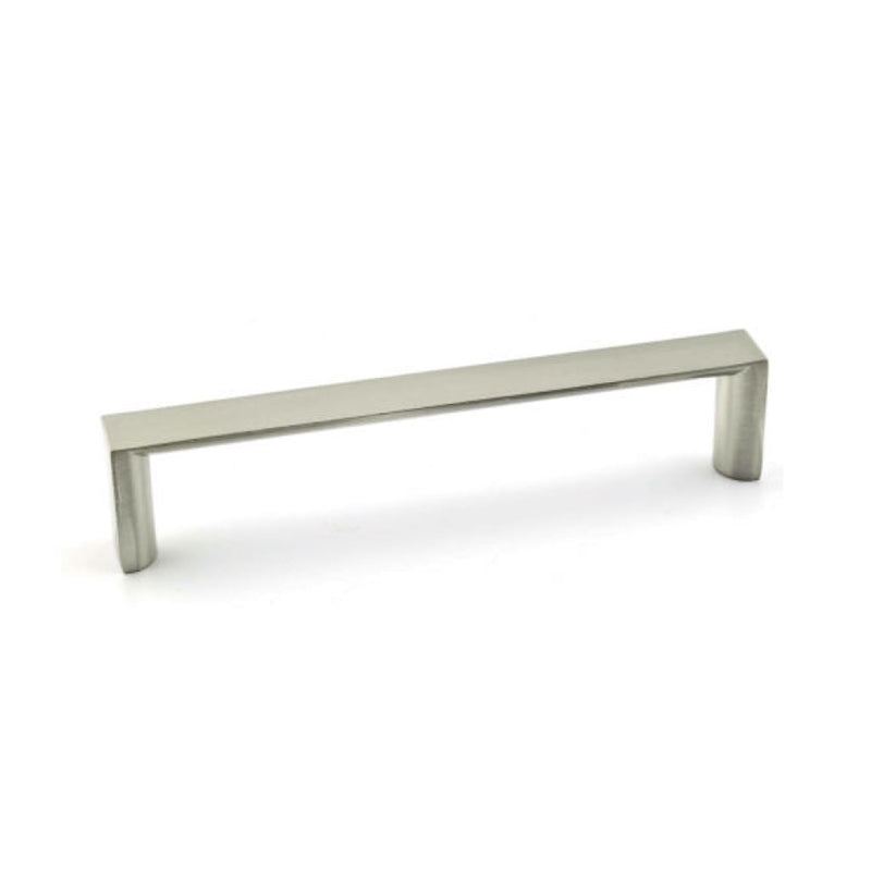 Zamak Cabinet Pull Handle - Cabinet Mount - 8" Brass/Brushed Nickel