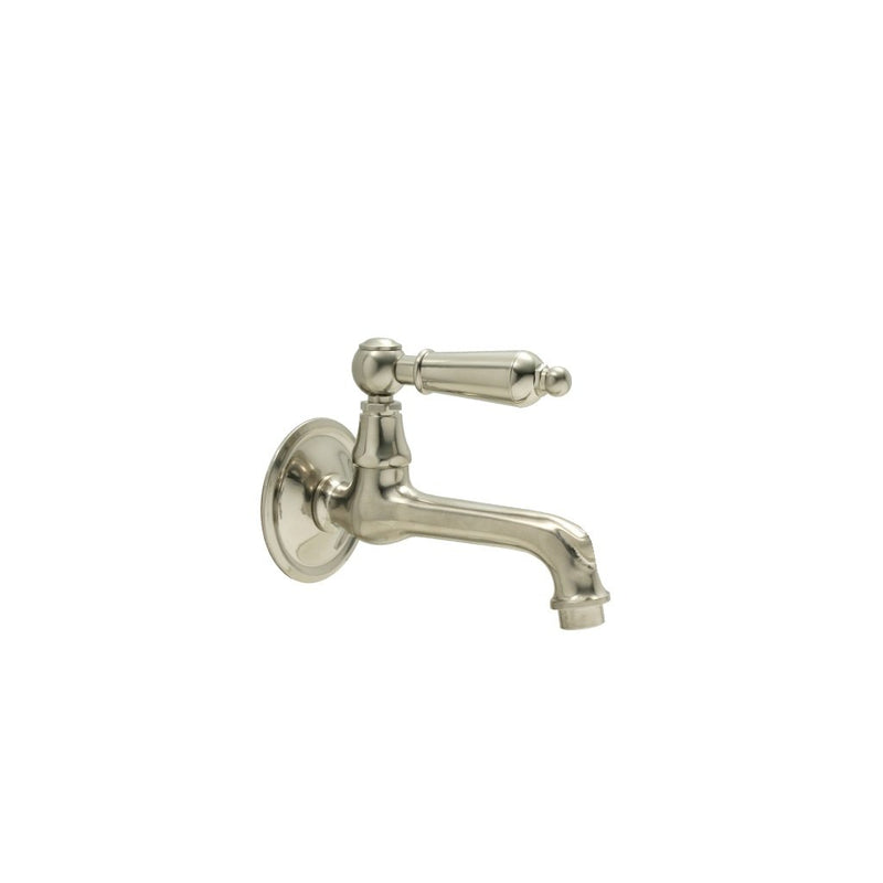 Fontana Single Water Bathroom Faucet - Wall Mount - 8" Brass/Brushed Nickel