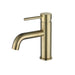 Metro Bathroom Faucet - Single Hole - 7" Brass/Satin Brass