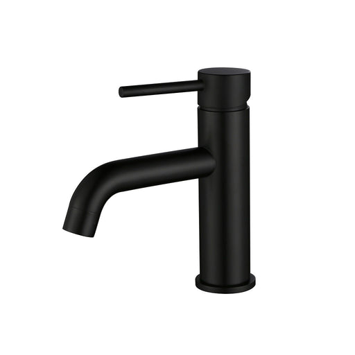 Metro Bathroom Faucet - Single Hole - 7" Brass/Matt Black