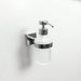 Line Soap Dispenser - Wall Mount - 6" Brass/Glass/Polished Chrome