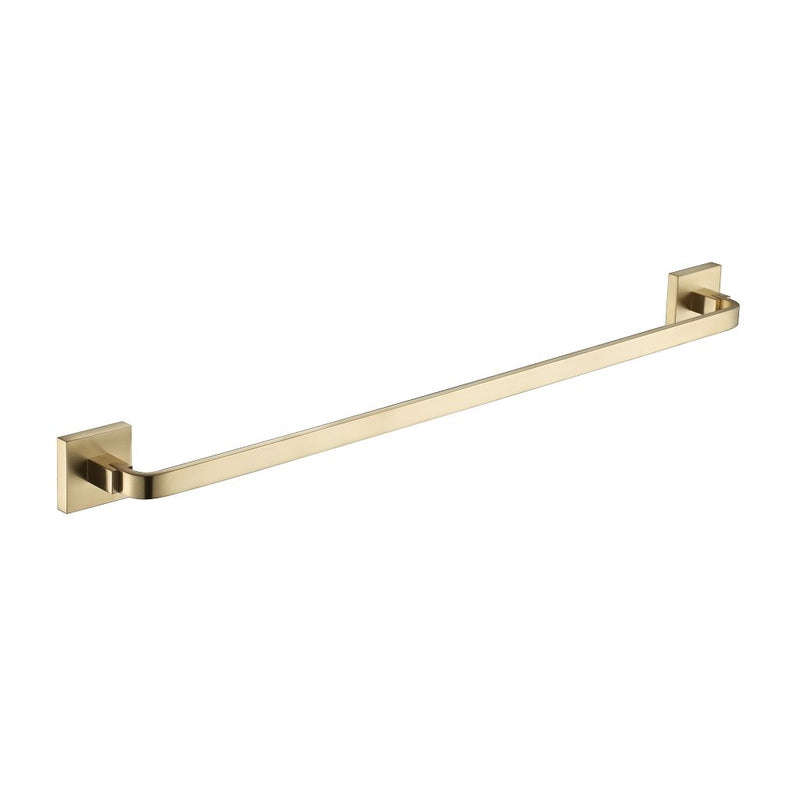 Line Single Towel Bar - Wall Mount - 24" Brass/Satin Brass