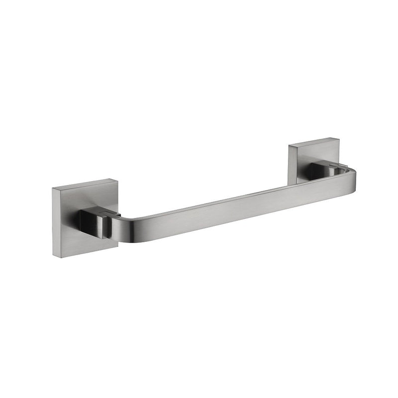 Line Single Towel Bar - Wall Mount - 12" Brass/Brushed Nickel