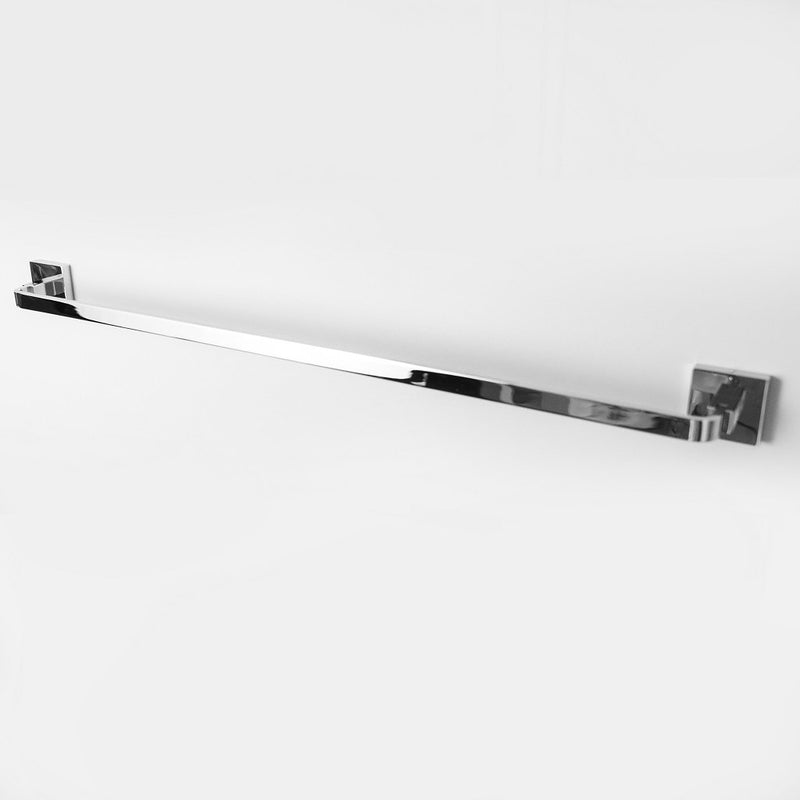 Line Single Towel Bar - Wall Mount - 24" Brass/Polished Chrome