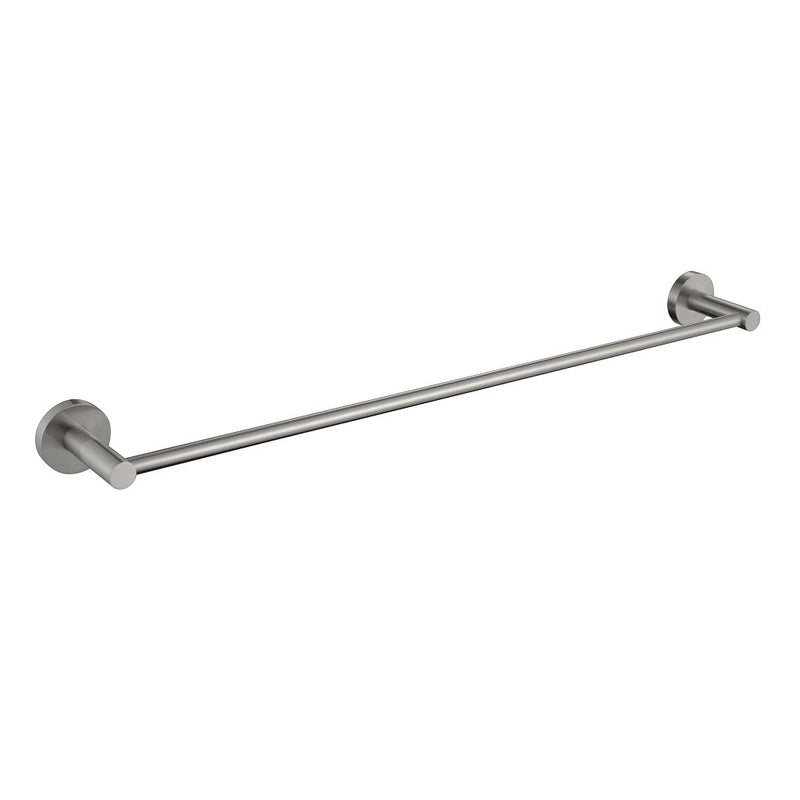 Metro Single Towel Bar - Wall Mount - 24" Brass/Brushed Nickel