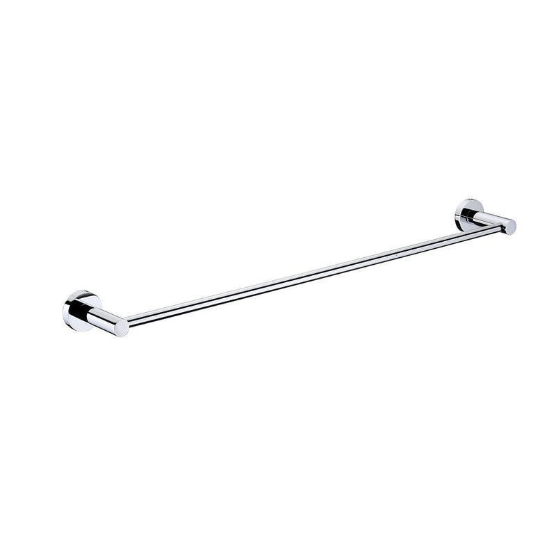 Metro Single Towel Bar - Wall Mount - 24" Brass/Polished Chrome