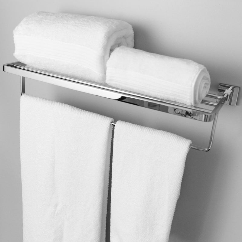 Line Towel Shelf - Wall Mount - 24" Brass/Polished Chrome