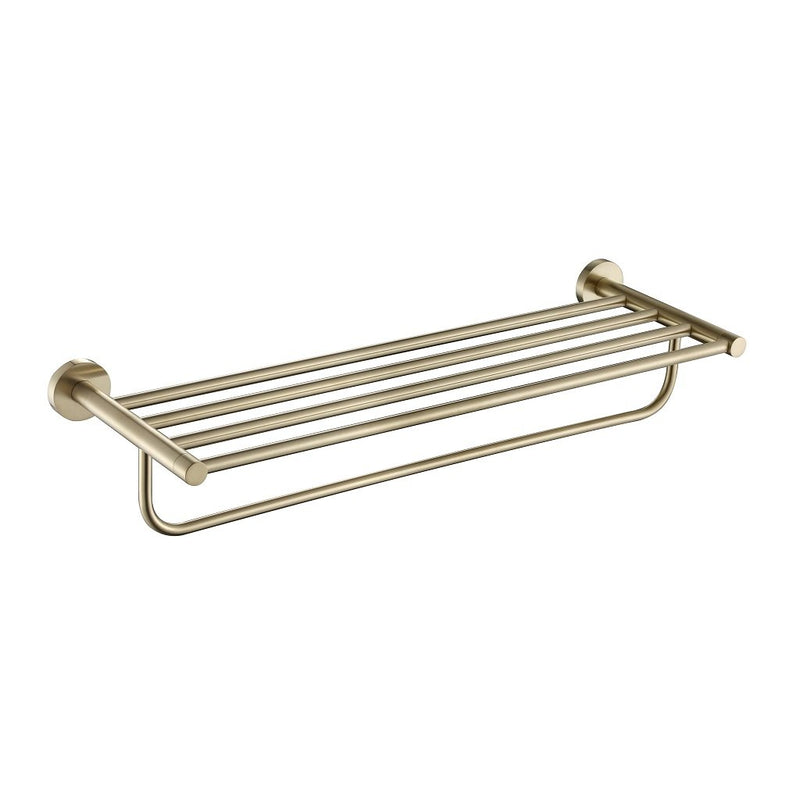 Metro Towel Shelf - Wall Mount - 24" Brass/Satin Brass