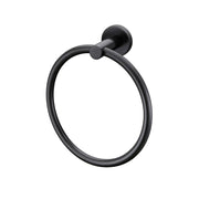 Metro Towel Ring - Wall Mount - 7" Brass/Matt Black