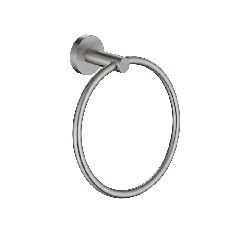 Metro Towel Ring - Wall Mount - 7" Brass/Brushed Nickel