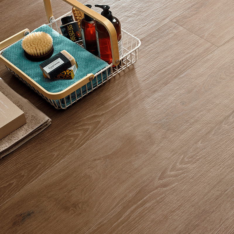 Abbey Vison Floor Tile - Floor Mount - 8 x 48" Porcelain/Walnut