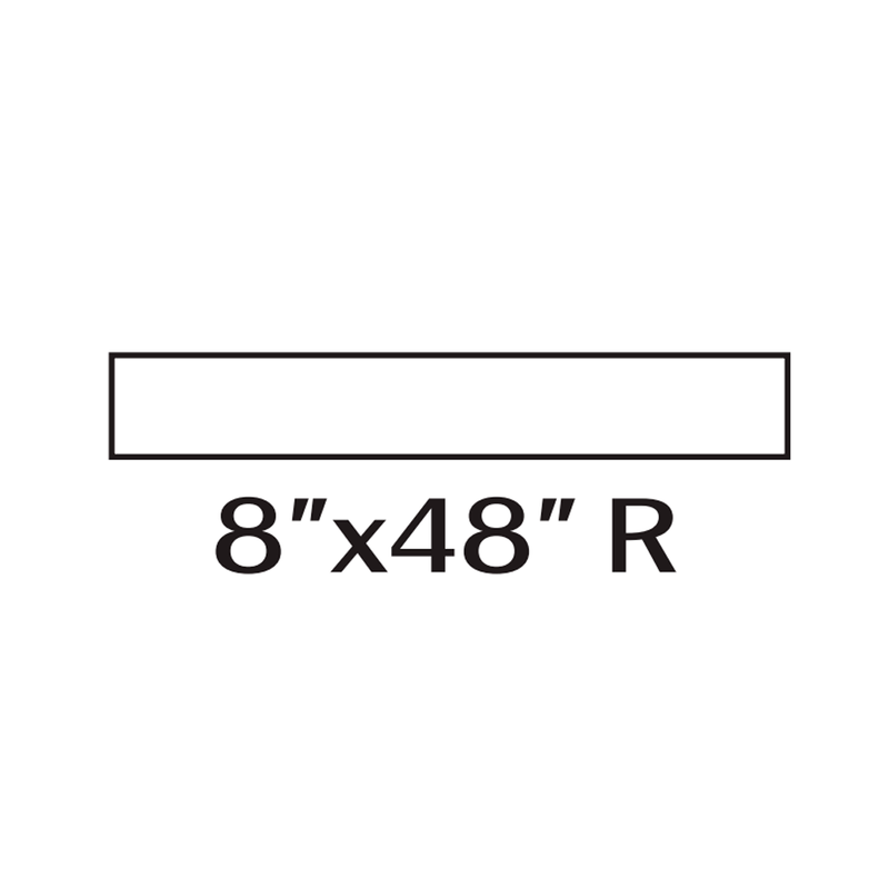 Abbey Vison Floor Tile - Floor Mount - 8 x 48" Porcelain/Walnut