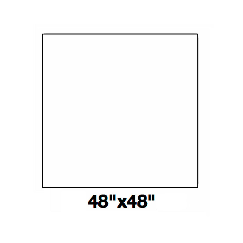 Slabs Carrara White PO Floor Tile - Wall Or Floor Mount - 48 x 48" Porcelain/Polished
