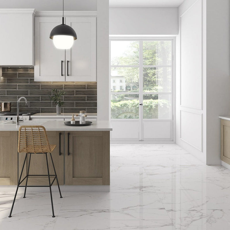 Statuary PO Floor Tile - Wall Or Floor Mount - 24 x 48" Porcelain/Polished