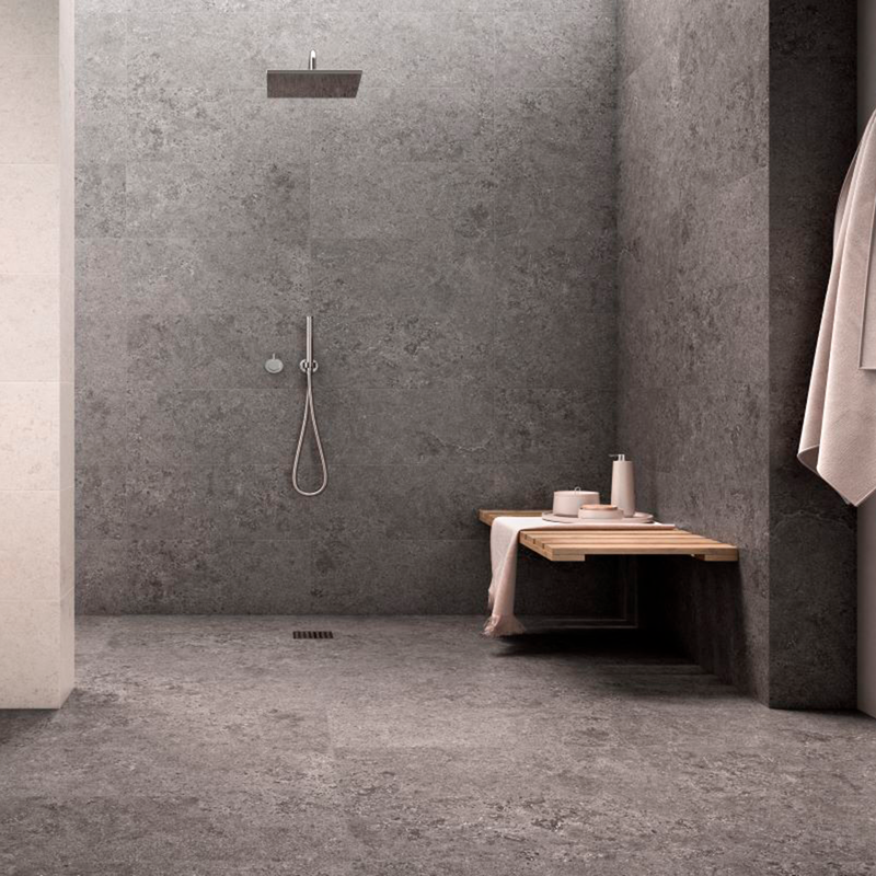 Lithology Basalt Graphite Wall Tile - Wall Or Floor Mount - 12 x 24" Porcelain/Graphite