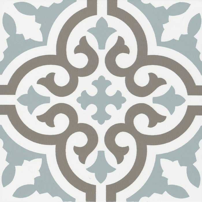 Casablanca Aqua Wall Tile - Wall Or Floor Mount - 8 x 8" Stoneware/Glazed Polished - Piece : 0.42 SqFt = $ 3.20 / Box: 12.70 Sqft = $ 41.00 - Pieces Per Box: 30 Units