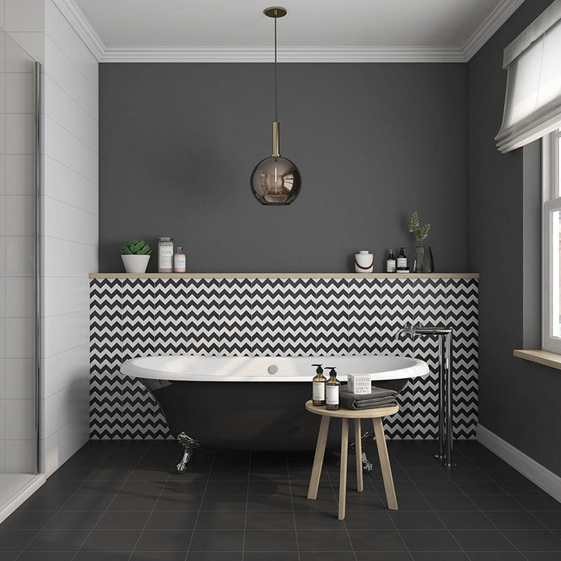 Casablanca Trails Wall Tile - Wall Mount - 8 x 8" Stoneware/Glazed Polished