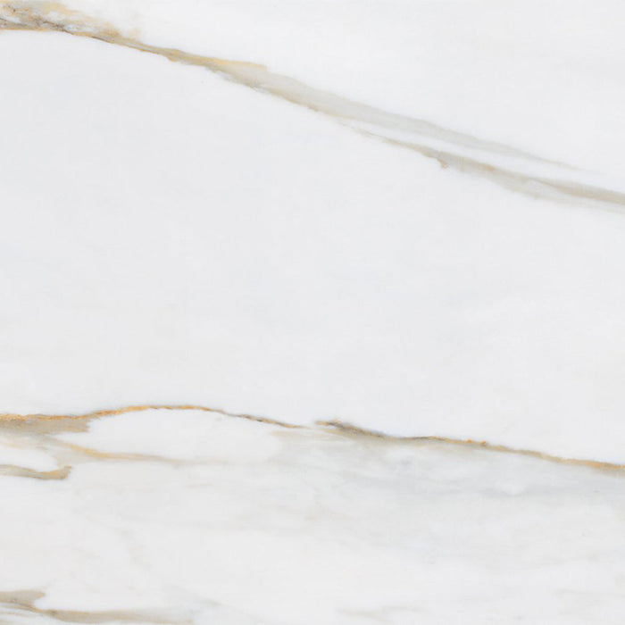 Slabs Calacata Gold UP Wall Tile - Wall Or Floor Mount - 24 x 48" Porcelain/Glazed Polished - Piece : 7.64 SqFt = $ 5.18 / Box: 22.93 Sqft = $ 109.00 - Pieces Per Box: 3 Units