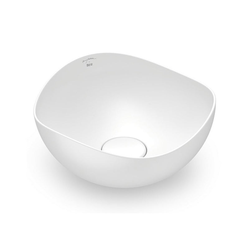 Ohtake Bathroom Sink - Vessel - 15" Ceramic/White