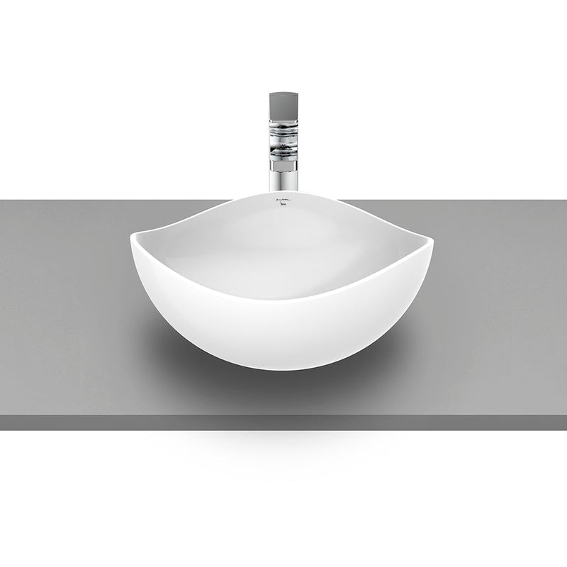 Ohtake Bathroom Sink - Vessel - 15" Ceramic/White