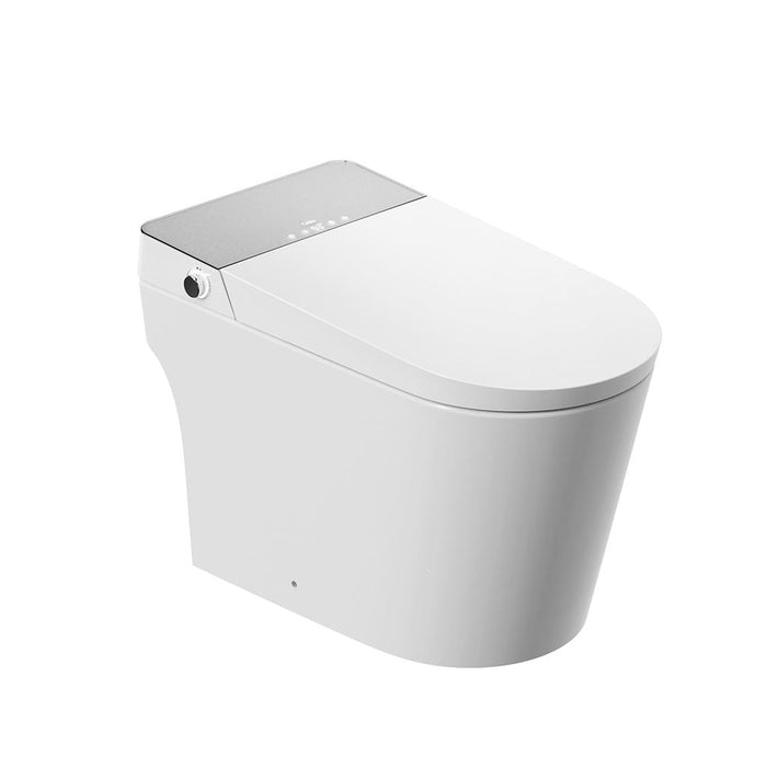 Ikon Plus One Piece Smart Toilets with LED Screen - Floor Mount - 16" Vitreous China/Glossy White