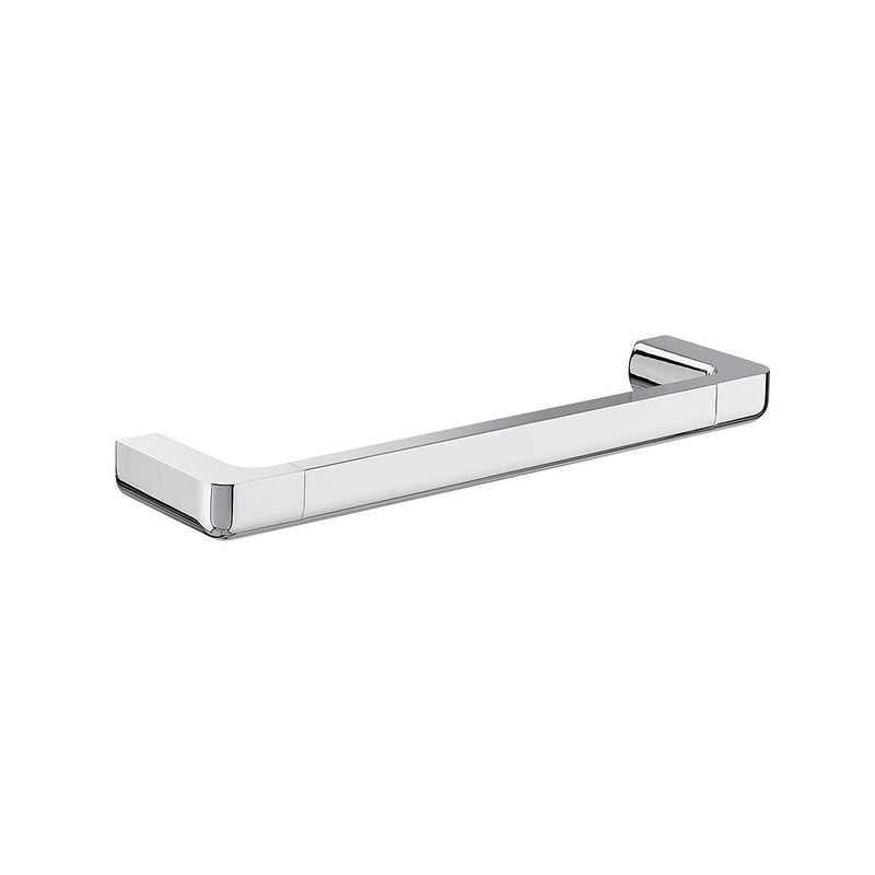 Tempo Single Towel Bar - Wall Mount - 12" Brass/Polished Chrome