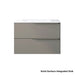 Mine 2 Dr. Solid Surface Vanity - Wall Mount - 32" Solid Surface/Sand